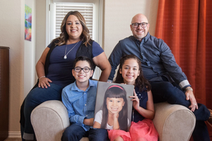 The Torres Family from Left to Right: Isabel, Jadon, Gabriella (in photo), Amaris and Cecilio